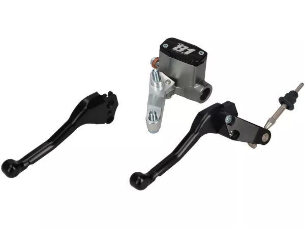 Bremspumpe vorne -8.1 OTTOPUNTOUNO- Kolben Ø=11mm, CNC - Vespa 50N, 50L, 50R - kleiner Rundscheinwerfer (Ø105mm)- rechts, schwarz