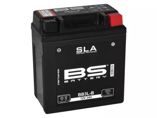 Accu (SLA/Gel), onderhoudsvrij -BS BATTERY BB3L-A/B, 12V, 3Ah, 99x56x110mm