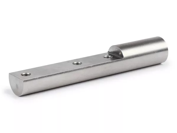 Brake pump handlebar bracket -CTP for Piaggio TPH Typhoon / Crimaz brake pump- Vespa VB, VBA, VBB, VNB3T, VNB4T, VNB5T, VNB6T, VGLA, VGLB, T4 - stainless steel