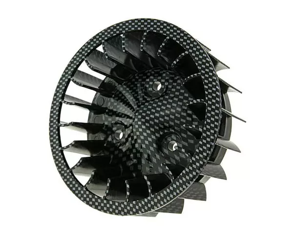 fan wheel carbon optic -101 OCTANE- for Minarelli horizontal, Keeway, CPI, 1E40QMB