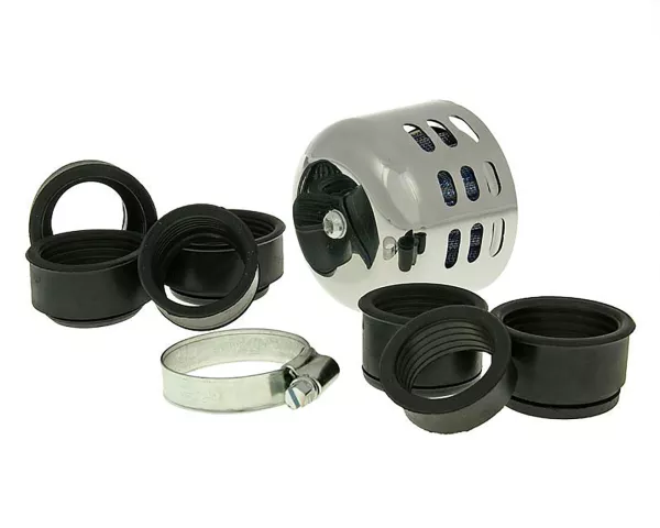 Filtro aria -101 OCTANE- Powerfilter tappo in alluminio 28-44mm cromato