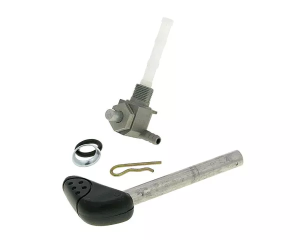 Benzinhahn -101 OCTANE- manuell - für Peugeot Speedake, Zenith, Buxy - mit Hebel