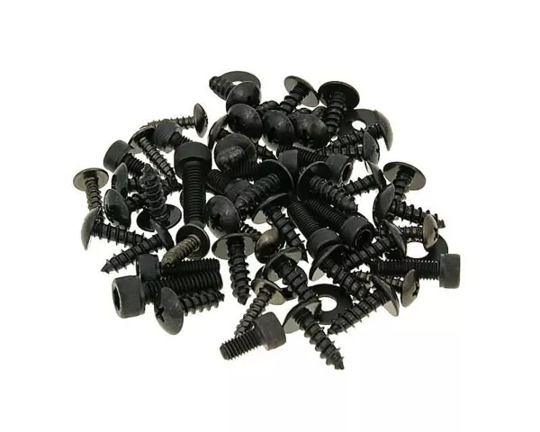 fairing screw set black -101 OCTANE- for Yamaha Aerox, MBK Nitro