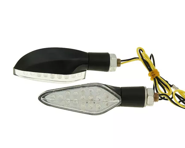 Blinker Set LED -101 OCTANE- Shadow - schwarz