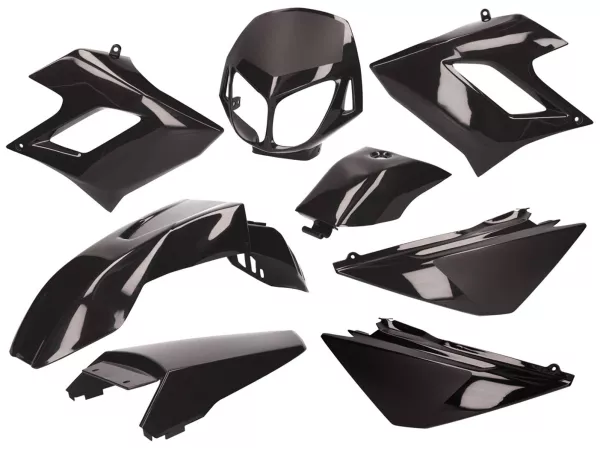 fairing kit black -101 OCTANE- for Derbi Senda DRD Racing -2010