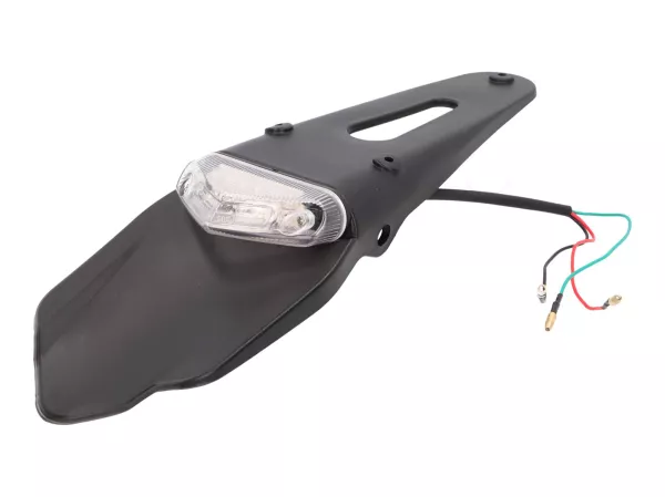 license plate holder -101 OCTANE- /rear fender with brake light LED white for Supermotard, Enduro