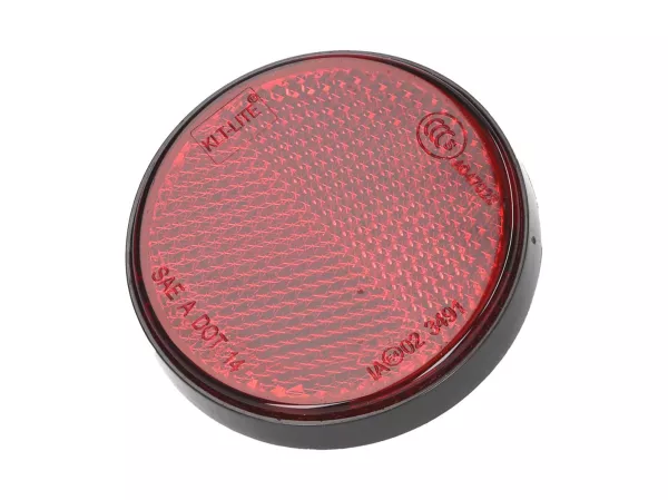 Réflecteur -101 OCTANE- rond 55mm rouge vissable