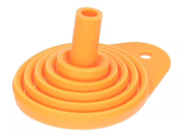 silicone funnel, foldable, orange -101 Octane-