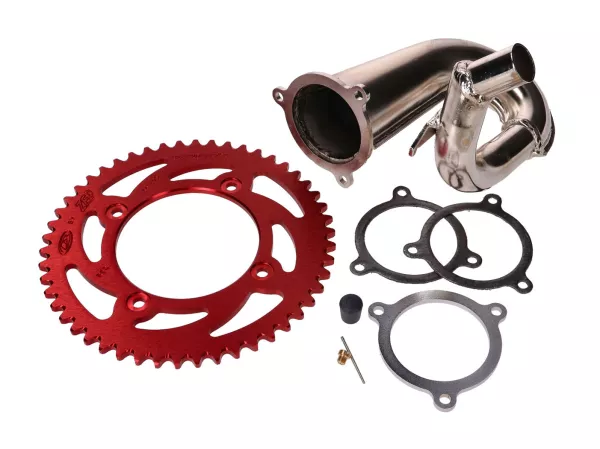 derestriction kit premium w/ chromed exhaust manifold -101 OCTANE- for Beta RR50 Track 2018- E4
