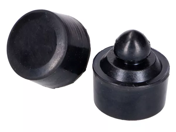 Tampon de siège en caoutchouc noir 2 pièces -101 OCTANE- pour Simson S50, S51, S70