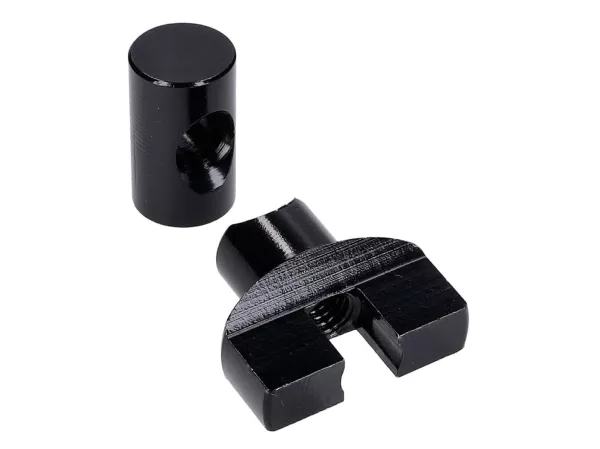 Bromsvajerjusteringssats -101 OCTANE- M6 aluminium svart - universal