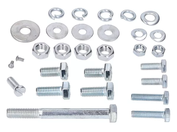 Jeu de pièces normalisées Cadre, ceinture supérieure, jambe de force, jambe de force inférieure, selle, réservoir -101 OCTANE- pour Simson S50, S51, S70