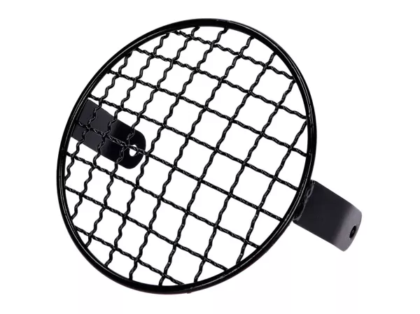 headlight grill round black universal -101 OCTANE- for moped
