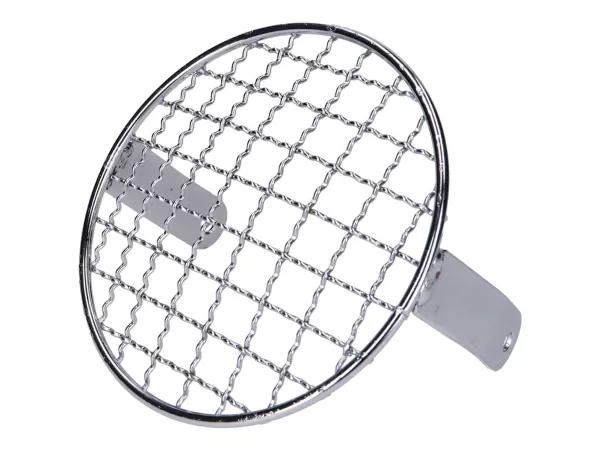 headlight grill round chromed universal -101 OCTANE- for moped