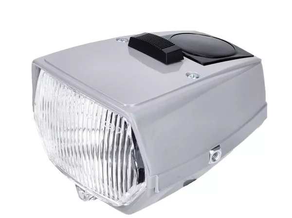 headlight assy grey w/ switch -101 OCTANE- for moped