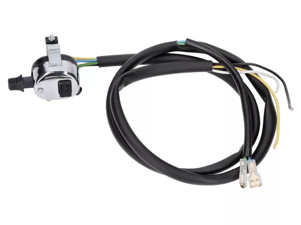 switch assembly chromed 3 functions universal w/ cable -101 OCTANE- for moped