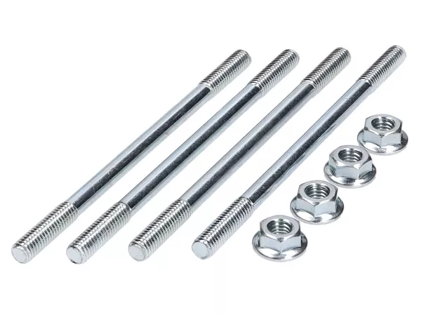 Bultsats cylinder med muttrar -101 OCTANE- M6x107mm - 4 st per styck