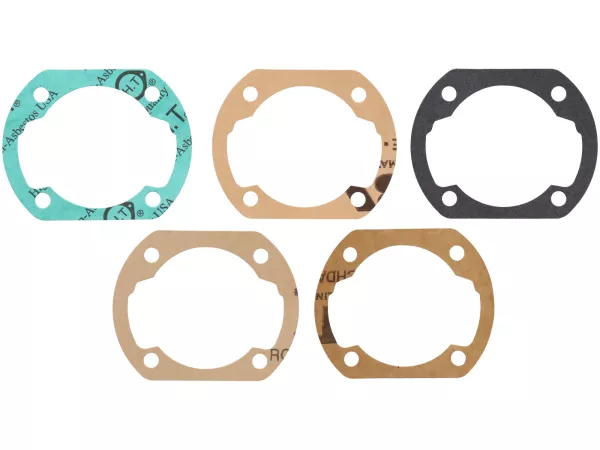 Set paking untuk silinder -ITALKAST GR-V 125/132 ccm Ø55/Ø57,5mm, stroke = 51mm, besi cor abu-abu, diafragma saluran masuk langsung - Vespa PV125, ET3, PK125
