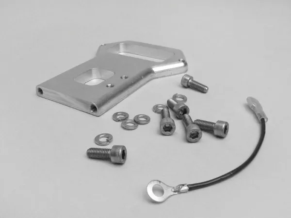 Mounting set CDI/voltage regulator -JOCKEYS BOXENSTOP- Lambretta LI (series 1-2), TV (series 2) - for electronic ignition bgm, Ducati, Vape, Wassels, PODtronic