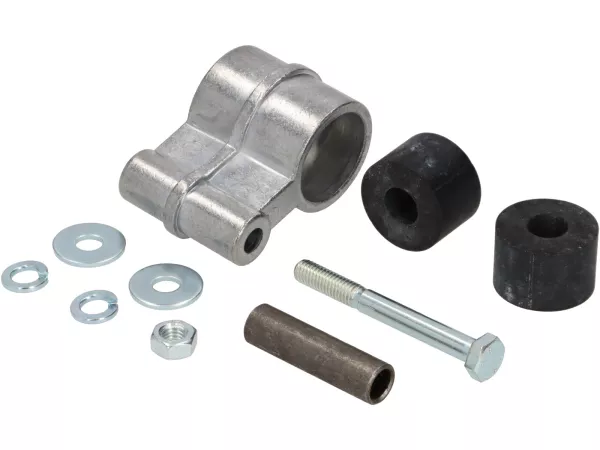Bracket for exhaust -MALOSSI- SILENTPOT - with silent rubbers - Peugeot 103, Vogue