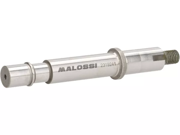 Assale ausiliario -MALOSSI- Vespa PX125, PX150, PX200, Cosa, T5 125cc - Sede cuscinetto: Ø=15mm, boccola: Ø=13mm, lunghezza: 121mm