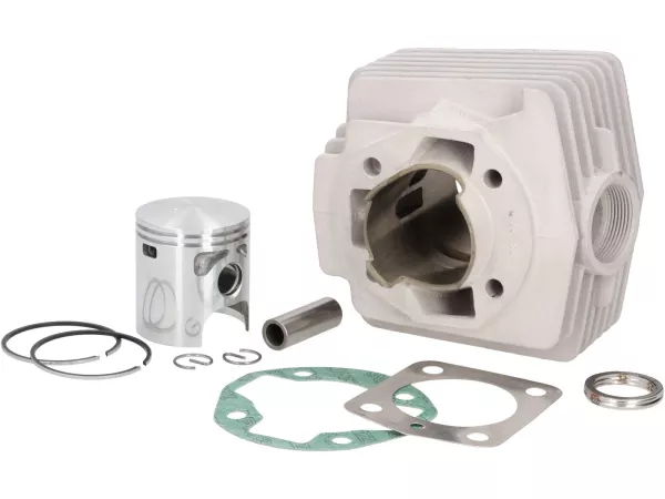 Zylinder -MALOSSI- 70 ccm Sport Aluminium - Ø45,5mm- MBK 51V, Magnum, Passion Racing, Rock - (Kolbenbolzen = Ø 13mm) - ohne Zylinderkopf