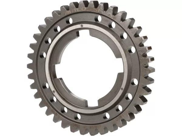Ingranaggio 3 -MALOSSI, tipo Lusso- Vespa PX125-200 (1984-), T5 125cc, Cosa125-200, LML Star/Stella125/150 2 tempi - 38 denti