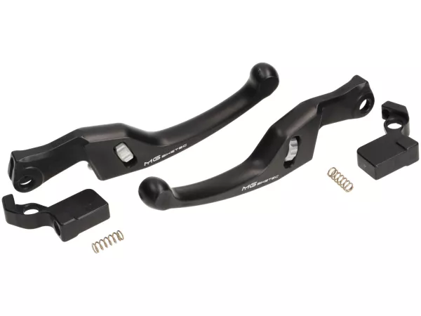 Remhendelset -MG-BIKETEC- kort (137mm), EG/ABE - Vespa GTS 125-310 Keyless - zwart/zilver