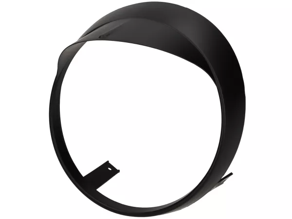 Koplamp sierring met kap -MOTO NOSTRA- Vespa GTS 125-310 Keyless Basic, Super, Super Sport, Super Tech - zwart mat