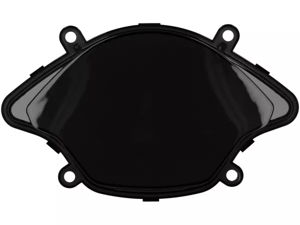Speedo glas, zwart, zwaar getint -MOTO NOSTRA- Vespa GTS 125-310 Keyless Basic, Super, Super Sport