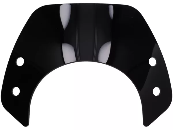 Parabrisas sin soporte -MOTO NOSTRA, a=293mm, h=101mm- Vespa GTS, GTS Super, GTS 125-300cc Keyless (2022-) - tintado negro
