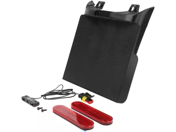 Support de plaque d'immatriculation et d'éclairage de plaque, pas peint  -Moto Nostra, Fully- Vespa GTS 125-310 Keyless, GTV 300 Keyless