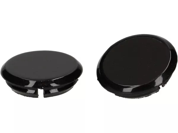 Pair of covers for mirror hole -Moto Nostra,  Nero Convinto (98/A)- Vespa GTS 125-310 Keyless Basic, Super, Super Sport, Super Tech