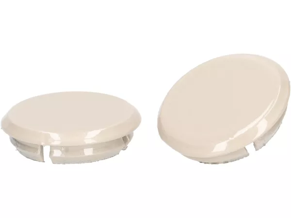 Kit bouchons de couverture trous rétroviseurs -Moto Nostra, Beige Avvolgente (Q01)- Vespa GTS 125-310 Keyless Basic, Super, Super Sport, Super Tech