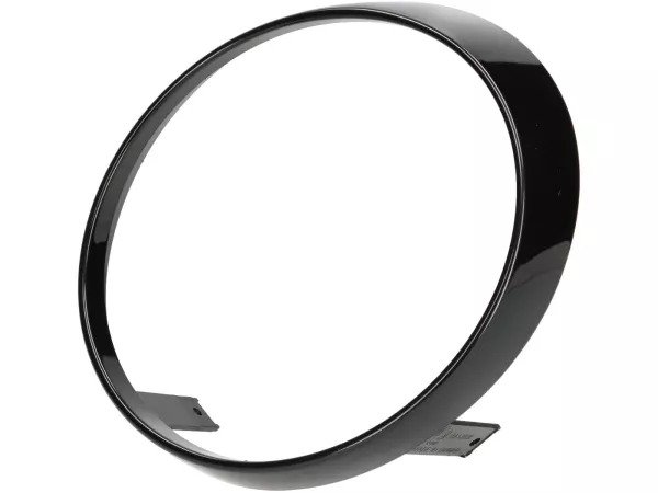 Headlight rim, shiny black -MOTO NOSTRA- Vespa GTS 125-310 Keyless Basic, Super, Super Sport, Super Tech