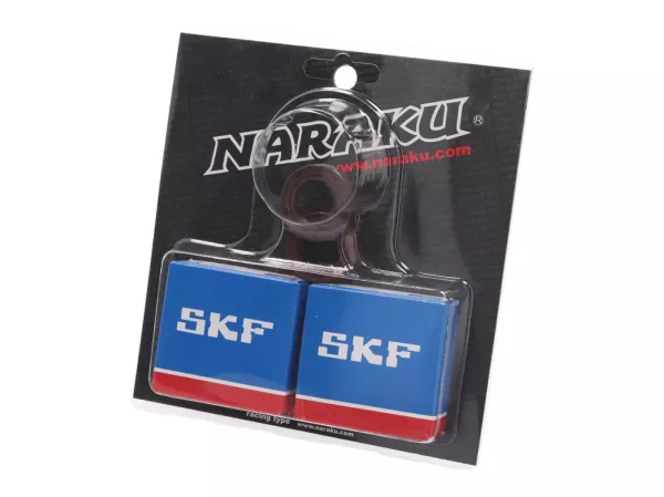 Lagersats för vevaxel -NARAKU- SKF metallbur för Piaggio