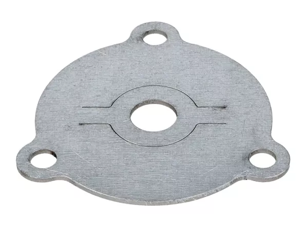 exhaust manifold restrictor plate -NARAKU- adjustable for Aprilia, Beta, Derbi, Rieju