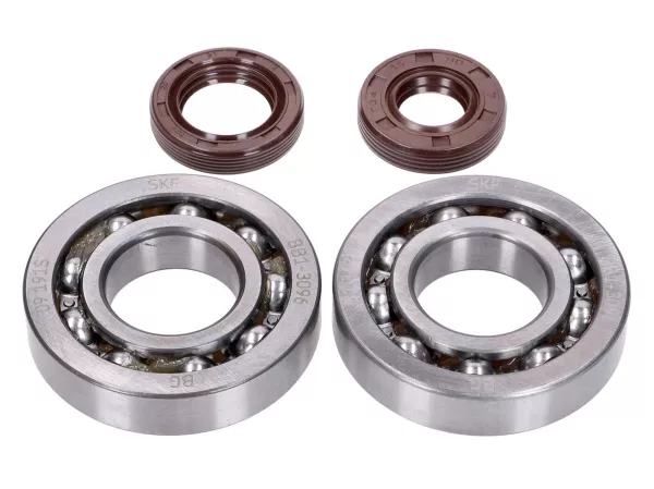 crankshaft bearing set -NARAKU- SKF, FKM Premium C3 for Honda X8R