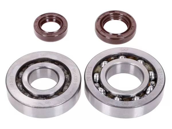 crankshaft bearing set -NARAKU- SKF, FKM Premium C3 for Kymco, SYM horizontal