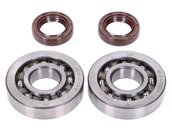 Set di cuscinetti per albero motore -NARAKU- SKF, FKM Premium C4 Poliammide per Peugeot orizzontale
