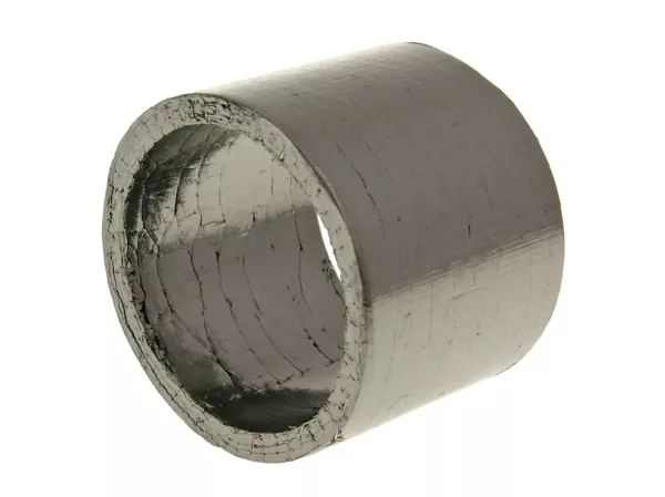 exhaust pipe to silencer gasket -NARAKU- graphite 32x38x30.5mm for Aprilia, Gilera, Piaggio, Vespa Maxi