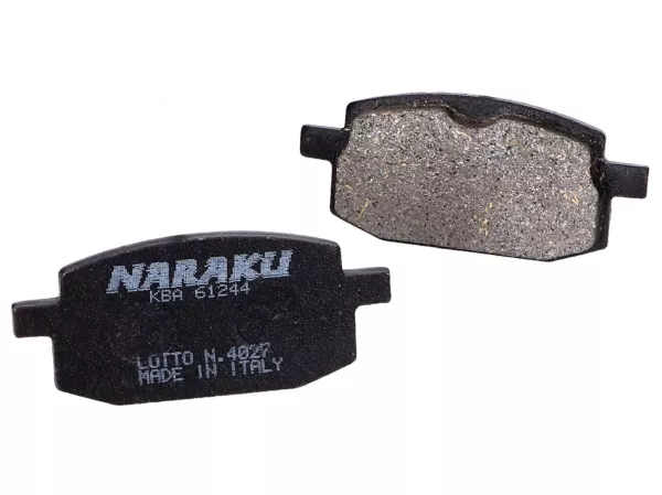 Pastillas de freno -NARAKU- orgánicas para Baotian, Rex, Qingqi
