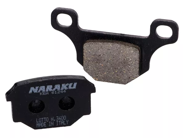 Pastiglie freno Naraku bio per Aprilia RS4, Derbi GPR, Motorhispania RX, Pegasus R50X, Rieju MRT
