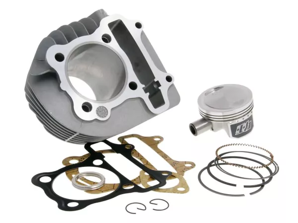 Silinder -NARAKU- 160ccm 58,5mm piston tempa untuk GY6, Kymco AC