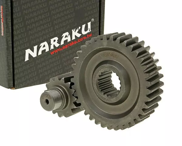 Caja de cambios secundaria -NARAKU- Racing 15/37 +20% para GY6 125/150cc 152/157QMI