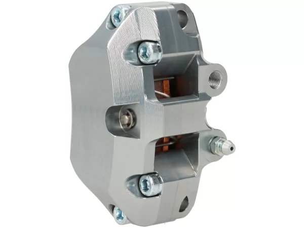 Brake caliper POLINI 4-piston with radial mounting for scooter