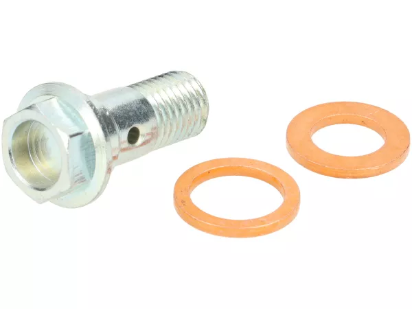 Banjo bolt for brake line -POLINI- M8x1 - Adapter for fitting M10
