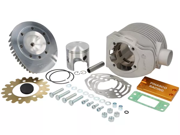 Cilindro -PINASCO SLAVE 252cc, corsa=62mm, b=Ø72mm- Vespa PX200 (adatto anche a carter motore standard) - Valvola rotante / aspirazione su carter motore