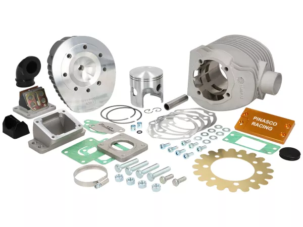 Cilindro -PINASCO Master 244cc, carrera=60mm, b=Ø72mm- Vespa PX200 (también adecuado para cajas de motor estándar) - opcional entrada de diafragma en el cilindro