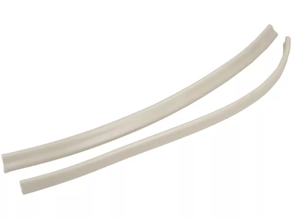 Cable cover - Handlebar cable guard -PREMIUM- Vespa Wideframe with external cables Vespa V30, V33, VM, VN, VU, VL, GS150 / GS3 (VS1T), ACMA - Pebble grey (RAL 7032) - Pair